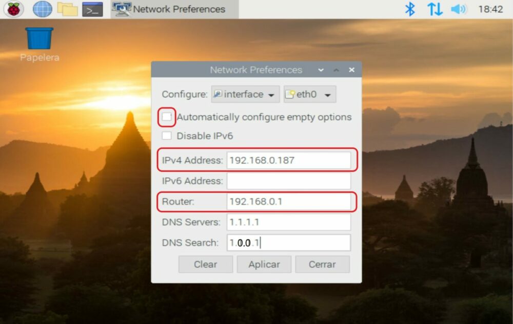 Configurar IP fija Raspbian 3